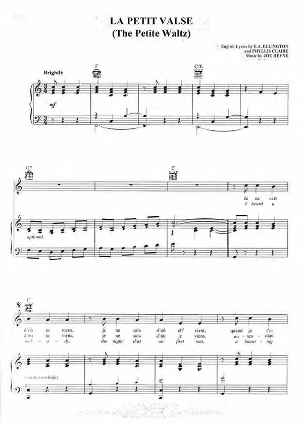The Petite Waltz (La Petit Valse) sheet music